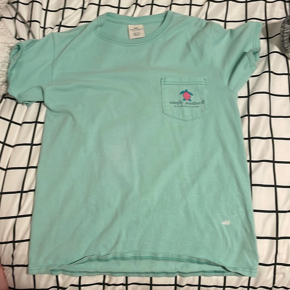 simple southern top (little bleach stain on right bottom corner.)